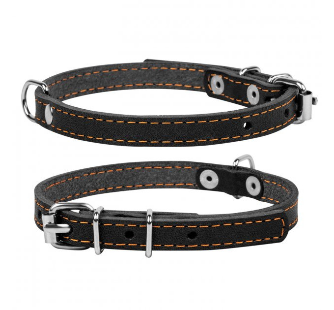 Нашийник "CoLLaR одинарний (ширина 10мм, довжина 22-30см) чорний 00151