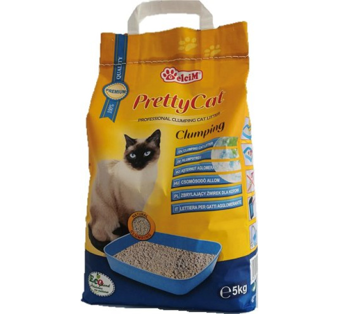 Наповнювач бентонітовий для котячого туалету PRETTY CAT 5 кг.
