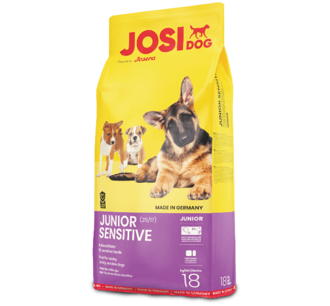 Корм Йозера JosiDog Junior Sensitive 900 г для вирощування молодих чутливих собак