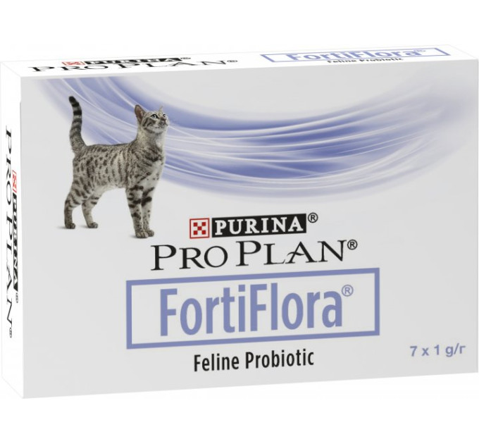 ProPlan FORTIFLORA. Пробіотик для дорослих котів та кошенят, підтримка мікрофлори ШКТ, 7х1г