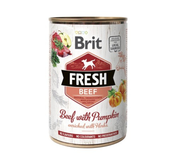 Корм Бріт Brit Fresh Beef/Pumpkin k 400g говядина,тыква д/собак