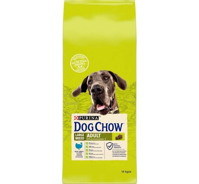 DOG CHOW Large Breed.З індичкою.Для великих порід.Сух/соб 14кг