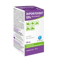 Енрофлоквет 10% розчин для ін\'єкцій, 100 мл