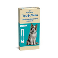 Краплі ПрофіЛайн для собак 10-20 кг. (4 піпетки по 2 мл.)