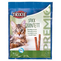 Палички PREMIO Quadro-Sticks дом.птиця/печінка для котів 5шт*5гр