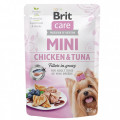 Корм Бріт Brit Care Mini pouch 85g филе в соусе курица и тунец