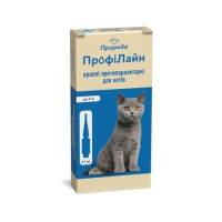 Краплі Профілайн для котів до 4 кг. (4 піпетки по 0,5 мл.)