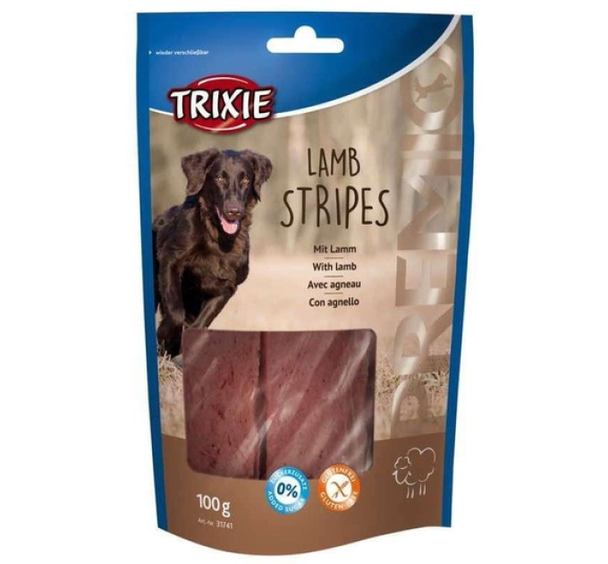 Ласощі Trixie Premio Stripes ягня для собак 100 гр.