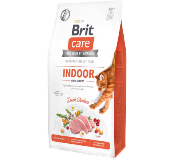 0860 Корм Brit Care Cat GF Indoor Anti-stress 400 гр (антистрес)