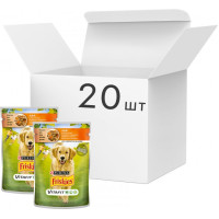 Friskies(Фріскіс).Шматочки у підливці з куркою та морквою для дорослих собак 20х100г
