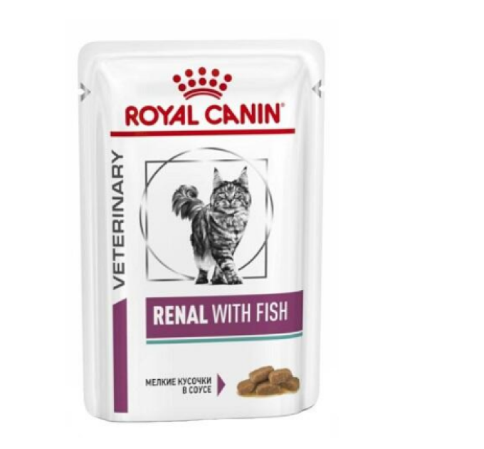 VD FELINE WET RENAL FISH pouches 85 g.