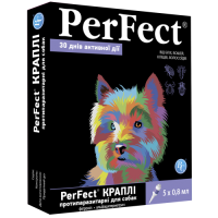 Краплі протипаразитарні PerFect для собак дрібних порід 5 х 0.8 мл