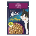FELIX Sensations Jellies (Фелікс Сенсейшнз Джеліс). З качкою в желе зі шпинатом. Конс/кот 26х85г