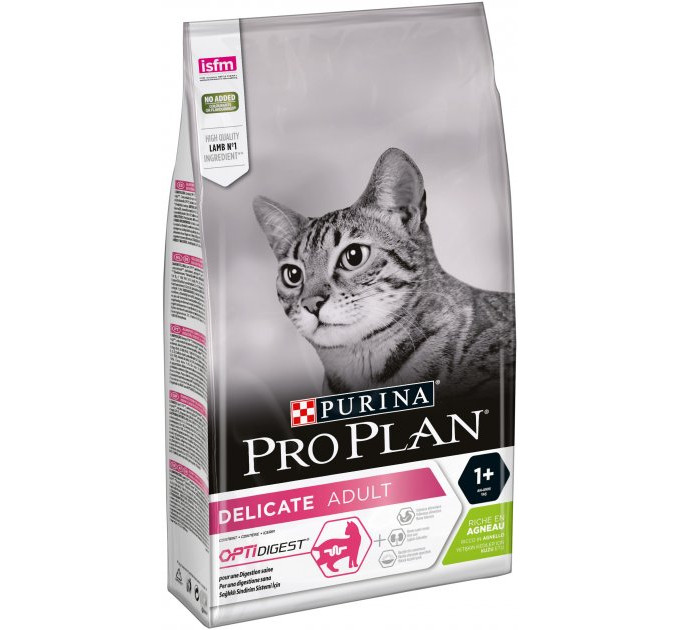 ProPlan Delicate. З ягням. Для котів з чутливим травленням, сух 4х3кг