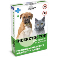 Краплі Інсектостоп ProVET 0,5мл для кошенят і цуценят (інсектоакарицид)
