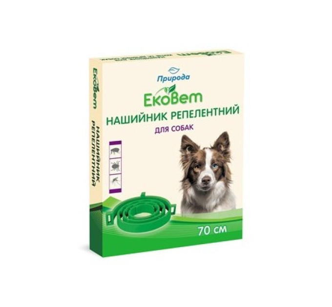 Нашийник для собак ProVET «ЕкоВет» 70 см (від зовнішніх паразитів)