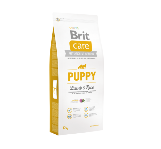 Корм Бріт Brit Care Puppy Lamb and Rice 12 kg (д/щенков)