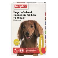 13254 Нашийник Beaphar від бліх та кліщів для собак 65 см жовтий