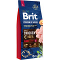 Корм Бріт  Brit Premium Dog Adult  L 15 кг (для собак крупних порід)