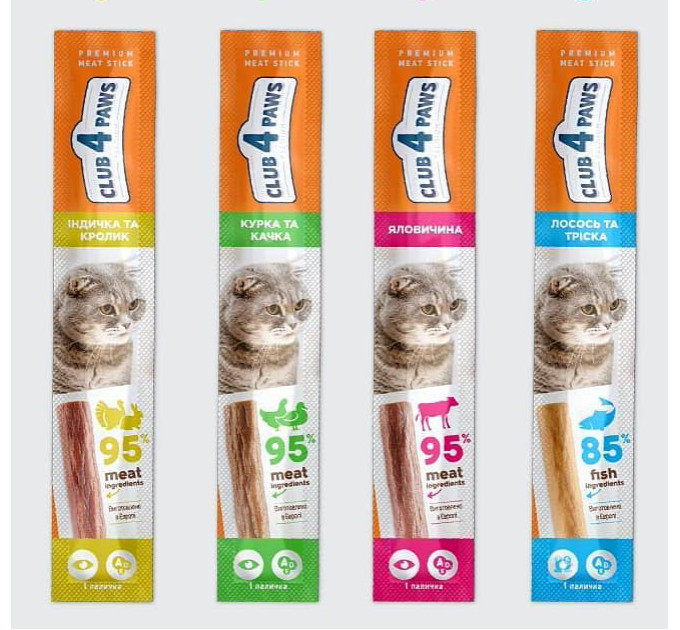 Ласощі для собак Club 4 Paws М\'ясна паличка , 12 г