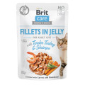 Корм Бріт Brit Care Cat pouch 85g филе в желе нежная индейка с креветками