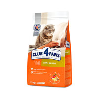 Сухий корм Club 4 Paws для дорослих котів з кроликом 2 кг