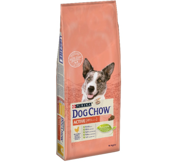 DOG CHOW Active.З куркою.Для активних та робочих соб/сух 14кг