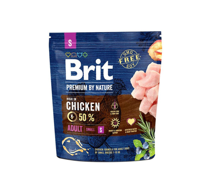 Корм Brit Dog Premium Adult S 1кг
