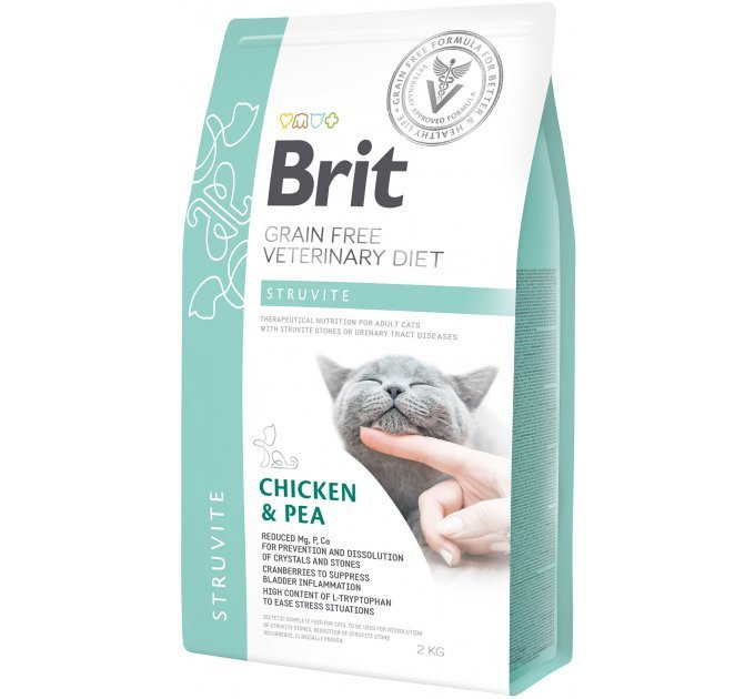 Корм Бріт Brit GF Veterinary Diets Cat Struvite 2 kg