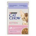 CAT CHOW Kitten. З ягням та цукіні в желе. Конс/кот 26х85г
