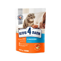 Клуб 4 лапи CLUB 4 PAWS Преміум "З лососем в желе". Повнораціонний консервований корм для дорослих котів 0,1 кг