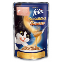 FELIX Sensations Sauces (Феликс Сенсейшнз Соуси). Лосось з креветками, гриль у соусі. Конс/кот 20х10