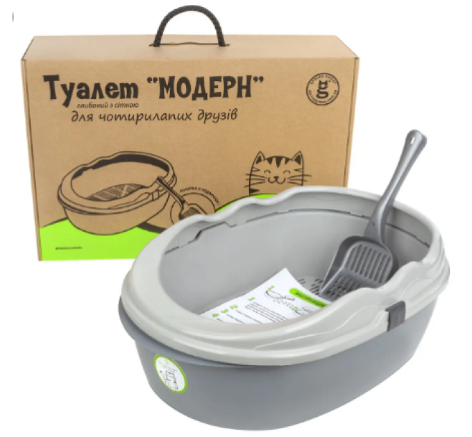 810016 Туалет «Модерн» у фірмовій упаковці сірий\світло-сірий