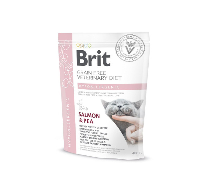 Корм Бріт Brit GF Veterinary Diets Cat Hypoallergenic 400 g