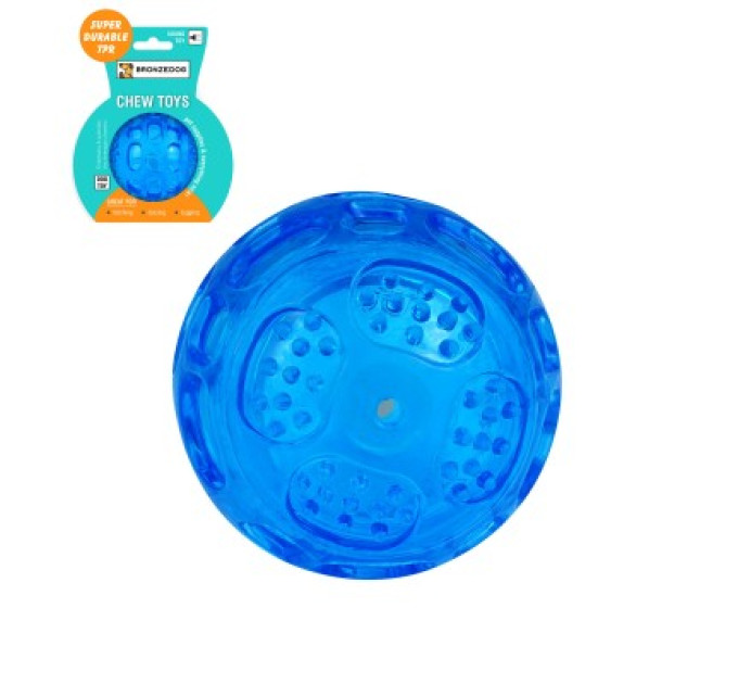 YT86076-B Іграшка  для собак Bronzedog Chew Squeaky Ball 7 см/72