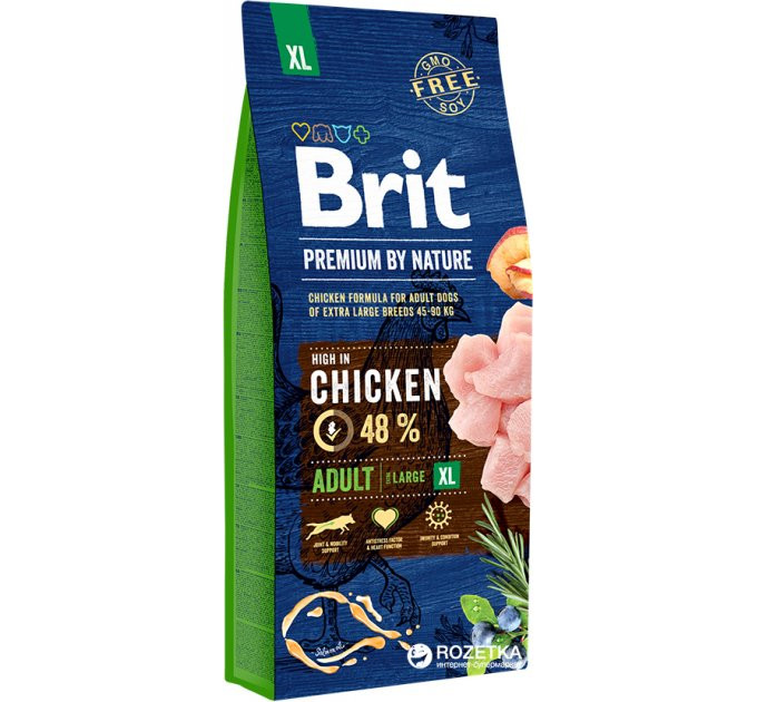 Сухий корм Brit Premium Adult XL для дорослих собак гігантських порід 15 кг