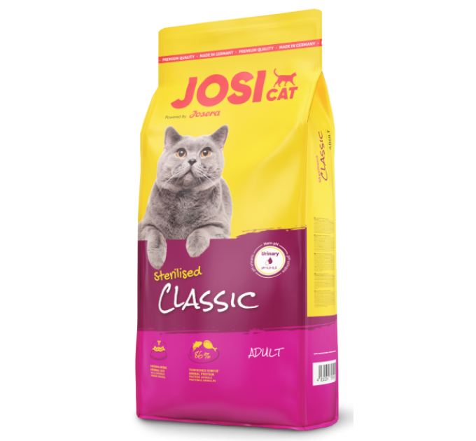 Корм Йозера JosiCat Sterilised Classic для дорослих котів повноцінний 10 кг
