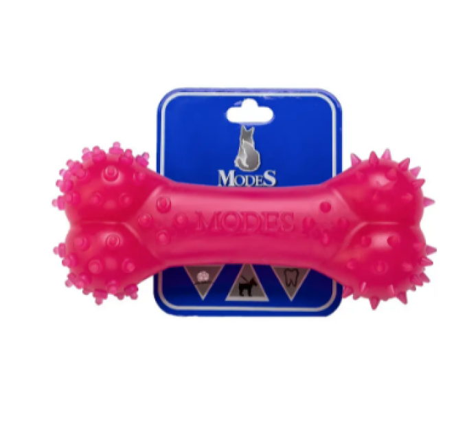 3С000115 Іграшка для собак Кістка MODES Denta рожева розмір М-15см