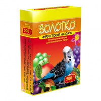 Корм Золотко для папуг "Фруктове асорті" 500г