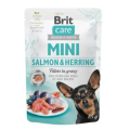 Корм Бріт Brit Care Mini pouch 85g филе в соусе лосось и сельдь