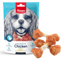 CD-04H Wanpy КІСТКА З В\'ЯЛЕНОЮ КУРКОЮ (Chicken Jerky Dumbbells) ласощі для собак 100г