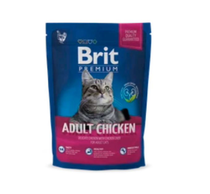 Корм Бріт Brit Premium Cat Adult Chicken 300g (д/взрослых с курицей)