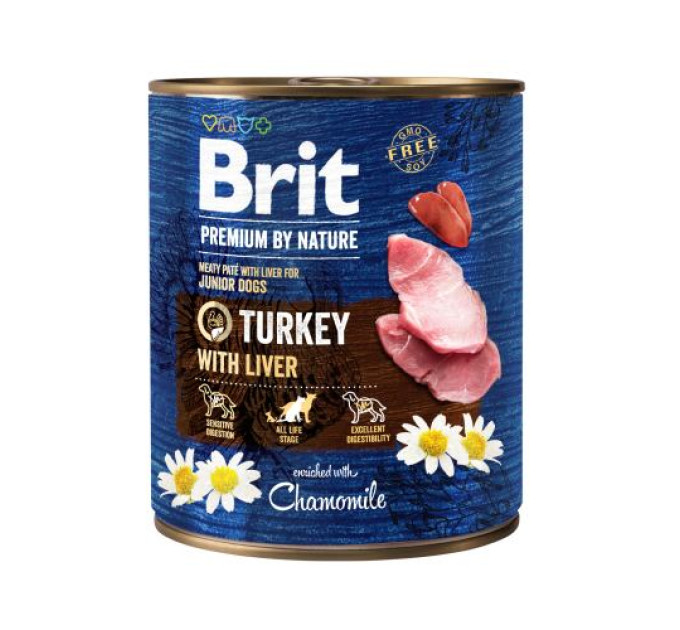 Корм Бріт Brit Premium by Nature k 400 г индюшатина с индюшиной печенью
