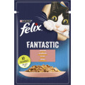 FELIX Fantastic (Фелікс Фантастік). З лососем. Шматочки у желе. Конс/кот 26х85г