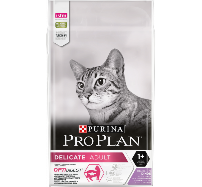 ProPlan Delicate. З індичкою. Для котів з чутливим травленням 10кг