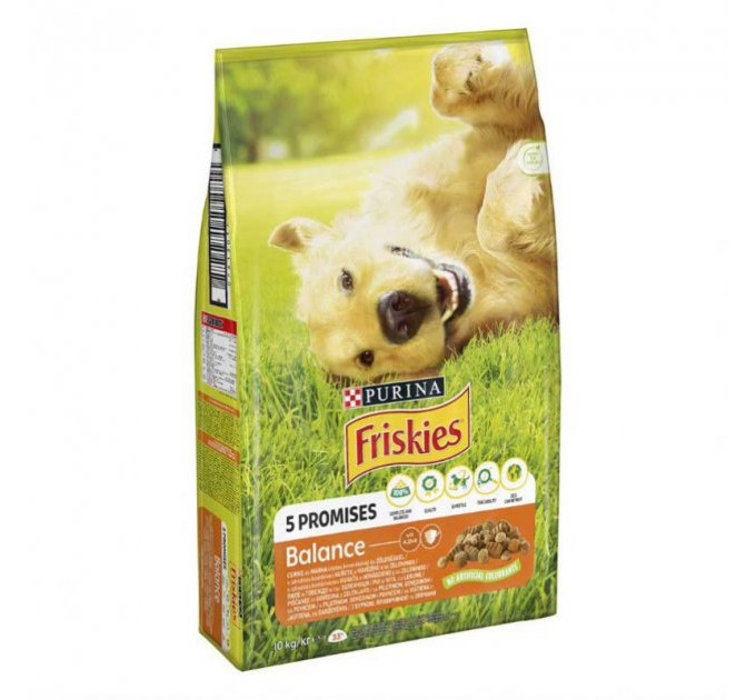 Friskies Balans(Фріскіс Баланс).З куркою та овочами. Для дорослих собак. Сух/соб 4*2,4кг