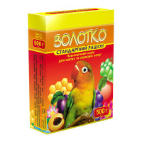 Корм Золотко для папуг "Малих та середніх" 500г