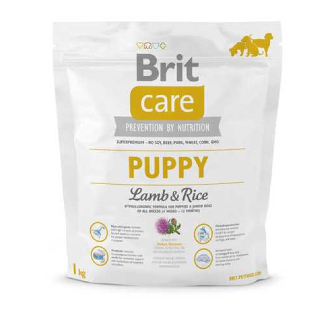 Сухий корм для цуценят всіх порід Brit Care Puppy All Breed Lamb & Rice 1 кг Сухий корм для цуценят всіх порід Brit Care Puppy All Breed Lamb & Rice 1 кг