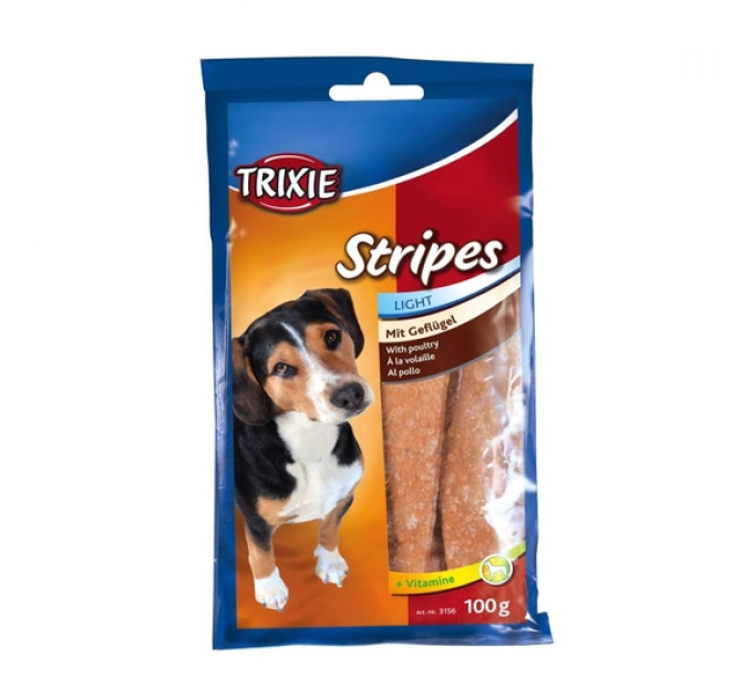 Ласощі для собак Trixie Stripes Light з м\'ясом домашньої птиці