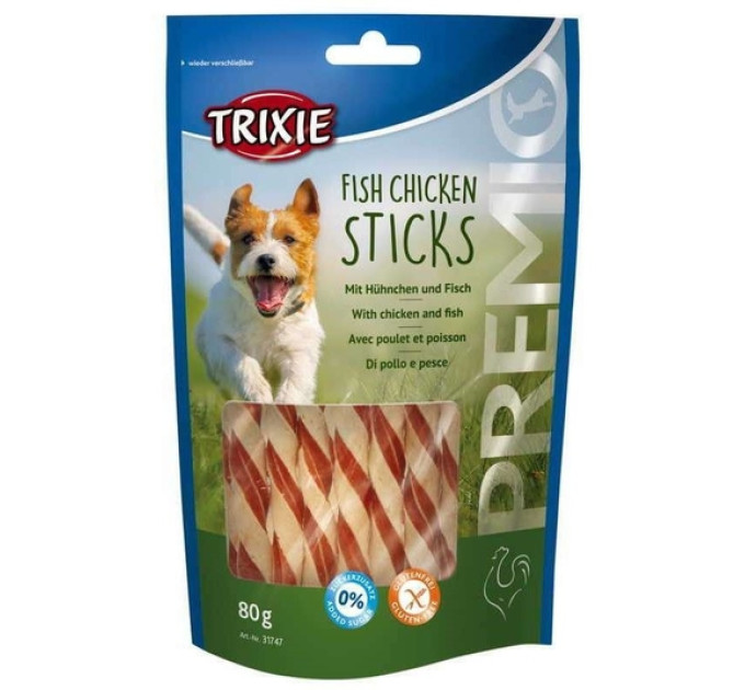 Ласощі для собак Trixie PREMIO Fish Chicken Sticks 80г